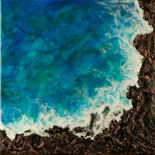 mixed-media-and-resin-aerial-view-seascape-artwork-with-embossings-and-pure-copper-highlights