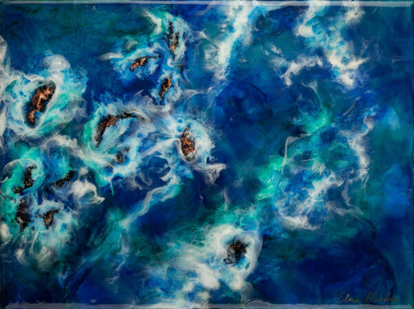 aerial-view-seascape-original-mixed-media-resin-painting-with-textured-rocks-and-a-copper-touch