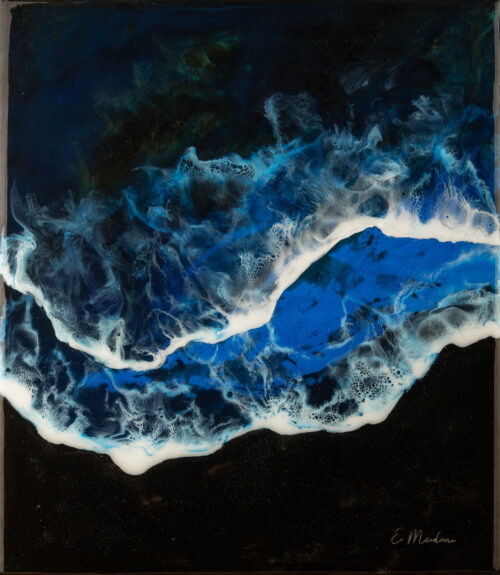 original-resin-painting-with-black-sea-and-royal-blue-waves