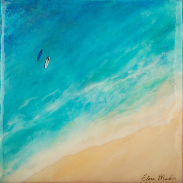 original-resin-light-blue-beach-artwork-with-female-surfers