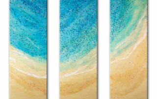 triptych-of-original-pointillism-like-mixed-media-resin-seascape-paintings-on-float-mounting